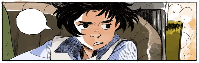 Seeing the pages with final colors and @hopelarson 's lovingly hand-drawn bubbles is giving me feelings ? #saltmagic 