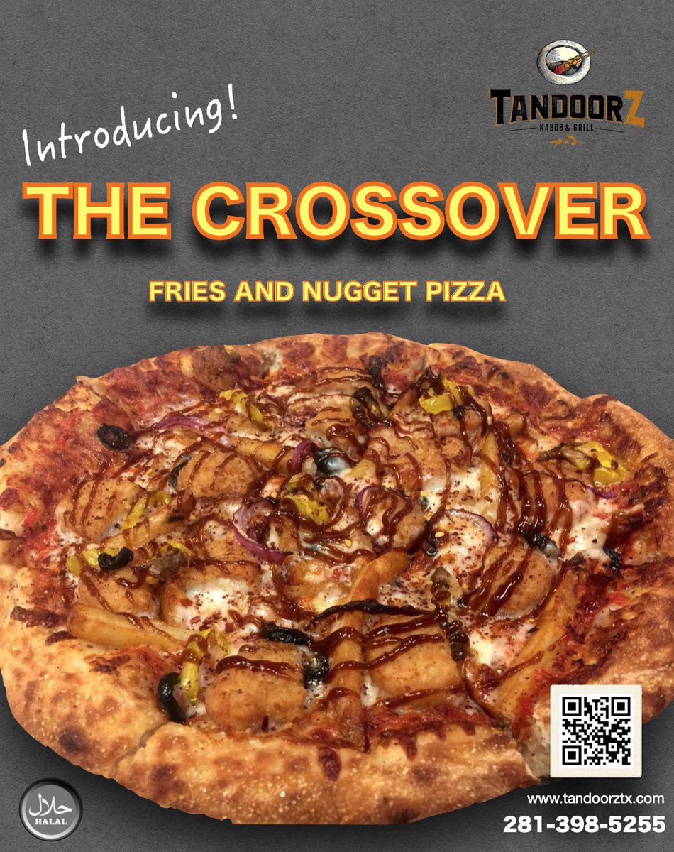 ZTandoor's tweet photo. Introducing 
The Crossover
Fries and nuggets pizza

Get 15% Eid  discount till August 24.

Order Now from
https://t.co/TURcjAcIIg
or call 281-398-5255
#pizza #pizzalover #pizzaSlice of pizza #ztandoor #eidmubarak #discount #food @… https://t.co/kEfHsZzRNa https://t.co/zB3zbRANaP