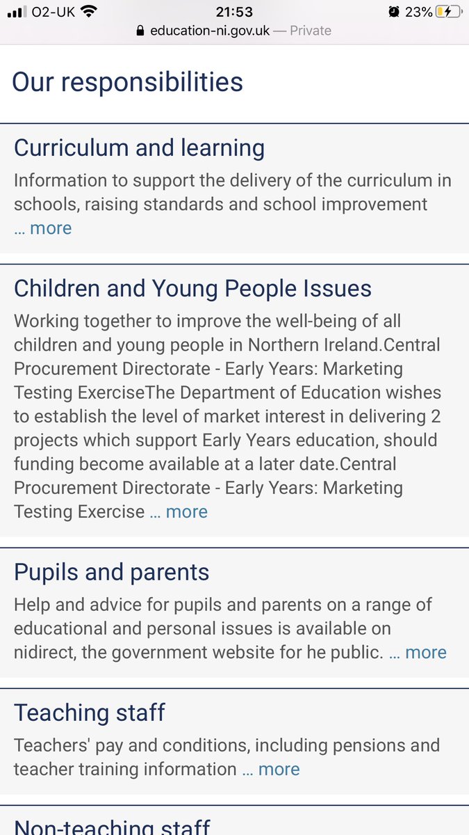 No pride message from  @Education_NI responsibilities are below. Ask any queer person what school was like & will give your a sense of the importance here. Highlights are an inclusive ciric, sex education, teacher training, lgbtq alliances in schools & anti bullying.  #bproud20