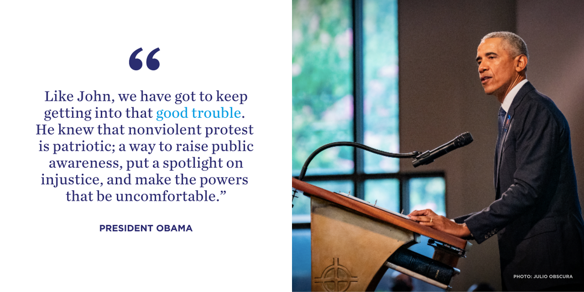 The Obama Foundation tweet media