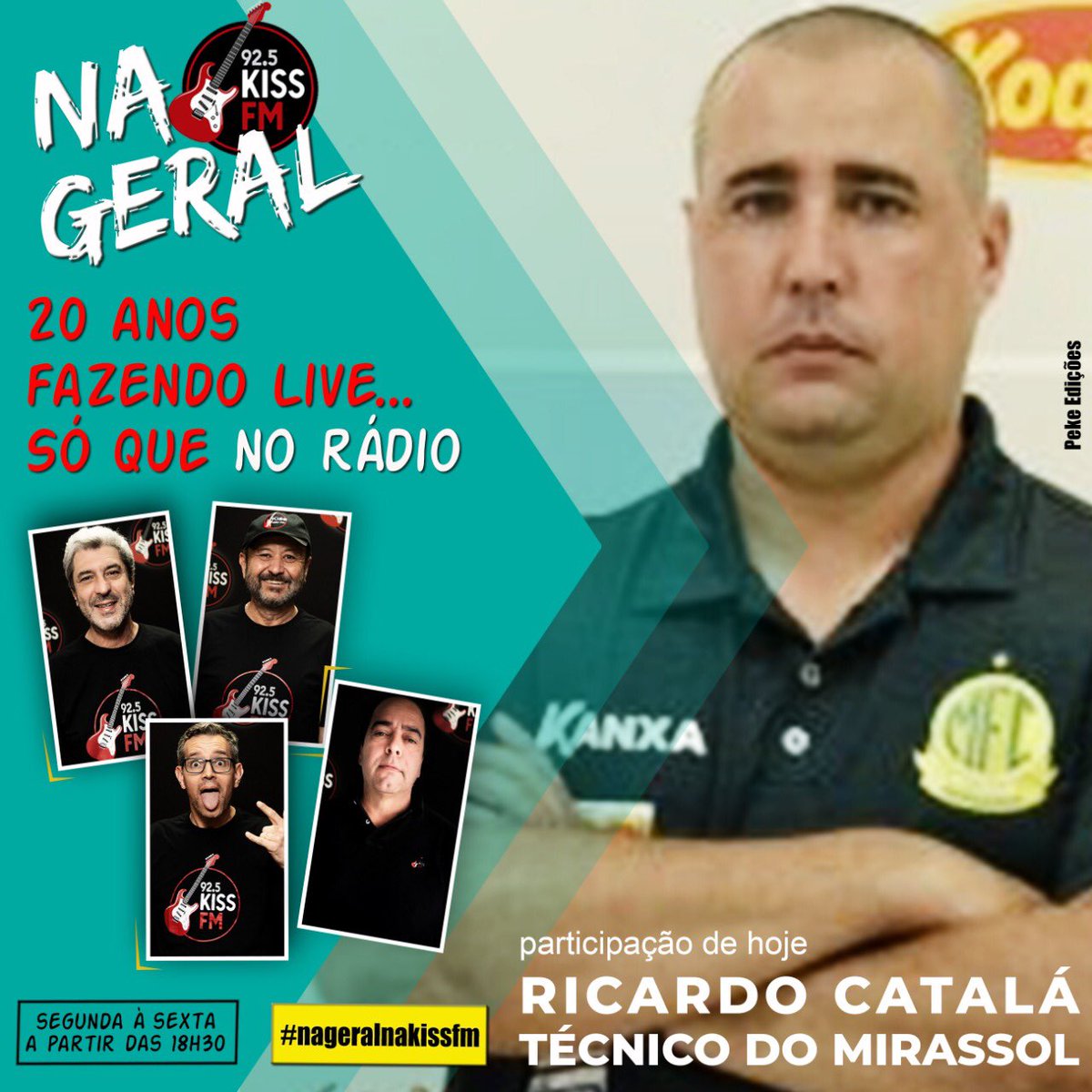 É HOJE NO NA GERAL.
O técnico que vai enfrentar o Corinthians na semi.