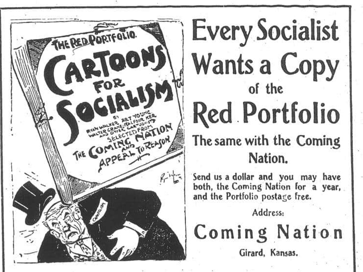 CartooningSocia's tweet photo. The Red Portfolio contained some of the best political cartoons of its time. It was a promotional gift for new subscribers of The Appeal to Reason newspaper. The Appeal was published from 1895 to 1922. Ryan Walker was the artist.
#AppealToReason #RyanWalker #Cartoons #Socialism https://t.co/uemzSNfDVJ