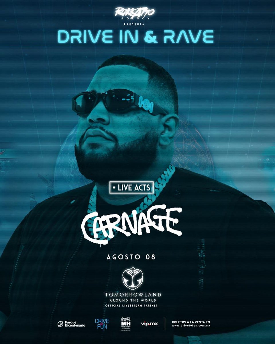 MEXICO CITY - I’m coming back on August 08th for the <a href="/tomorrowland/">Tomorrowland</a> Drive In &amp; Rave!! Esta será una noche muy especial 🔥❤️ Drivetofun.com.mx @rokkattoagency