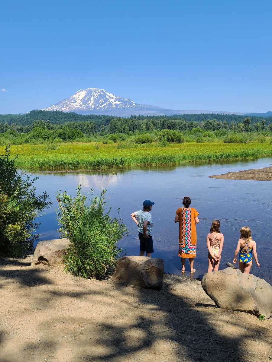 andronicusII's tweet image. A cool walk in the stream off the volcano. MountAdams #TroutLake WA# #WhiteSalmon #CascadeRange #volcano #glacier