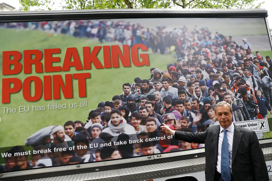Femi_sorry's tweet photo. Despite us being out of the EU, Nigel Farage is still screaming about people coming from the Middle-East...

It's almost as if non-EU immigration had nothing to do with the EU, which would mean he led a campaign based on nothing but rabidly illogical racism...🤔 https://t.co/gN3H3h9F4G