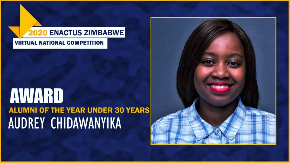 BOOSTFellowship's tweet photo. Congratulations to @audreysimbiso Chidawanyika for the ALUMNI OF THE YEAR UNDER 30!
Exemplification of the Enactus values of integrity, passion, innovation and collaboration in her life and chosen profession.
Continued dedication to achieving social impact. #BOOSTEnactus2020 https://t.co/VXD0npHf7Y