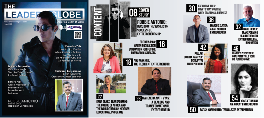 theleadersglobe's tweet photo. The Leaders Globe Media #Magazine #Announces #The10MostInnovativeEntrepreneurs2020

#ReplenishCorporation #CoachMantra 
#iXceedSolutions @AsanteAfrica @planetcastltd @alertgy @dekalashes @PGCommunication @CroissanceCR @PragatiLeaders @robbie_antonio 

https://t.co/RQxdalurQQ https://t.co/ZJS6vXVE7k