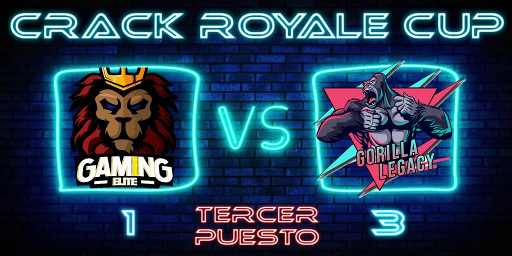 ¡¡¡ <a href="/gorilla_legacy/">Gorilla Legacy</a> se queda con el tercer lugar!!!
#ClashRoyale   

Partido 31:

Gran triunfo sobre @EliteGamingTM que le permite quedarse con el tercer puesto de la cuarta edición. Bien jugado por ambos equipos.