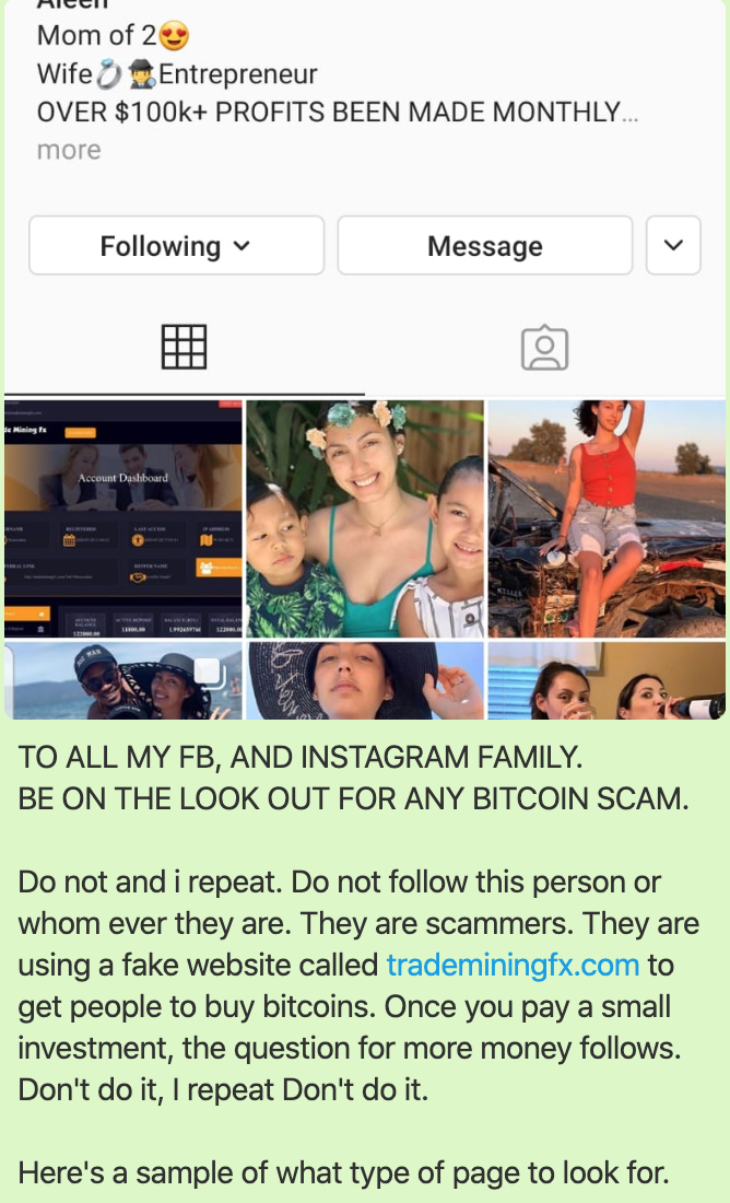BEWARE OF BITCOIN SCAMS!!!! PASS IT ON