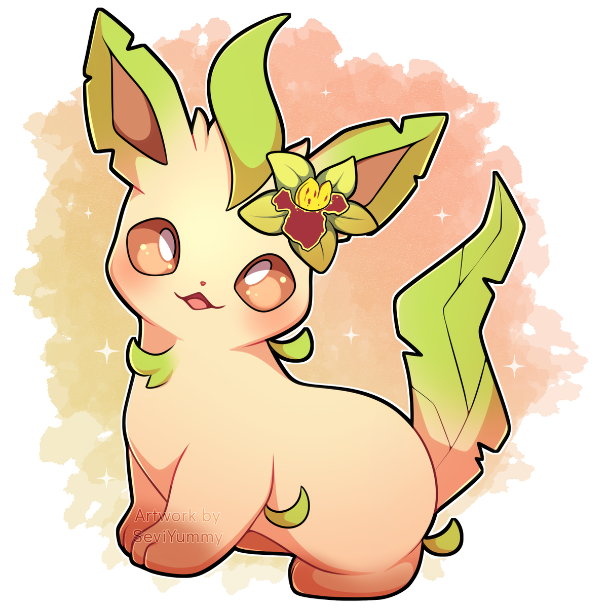 Baby Leafeon Commission for the lovely Pingoddess on Instagram! 