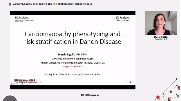 MarziaRigolli's tweet photo. Just finished recording our presentation for #ESCCongress on Danon Disease (LAMP2) cardiomyopathy identification and risk-assessment by #WhyCMR Looking forward to the  Digital Experience. Free registration for all! @escardio @MichelaBraMD @EricAdler17 @FContijoch https://t.co/ks1f87jHq0