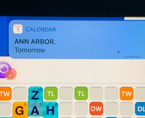 SPBPHD's tweet photo. way back in March I set the date August 1 as the day I'd be moving into a new apartment in Ann Arbor to start that @UMich life...this calendar notification just came up on my iPad...I'm still living in New York.

#PreCovidPlanning
#InAnotherTime
#WhoKnowsWhatTomorrowBrings https://t.co/4KQPs28mDI