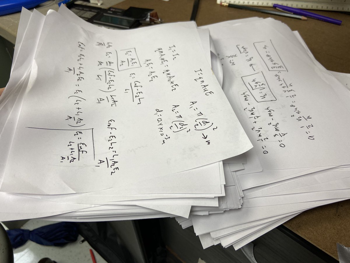 rjallain's tweet photo. I started cleaning up my office after the summer semester. Here is all my work from making #ohysics videos. https://t.co/pOBq9aPOE8