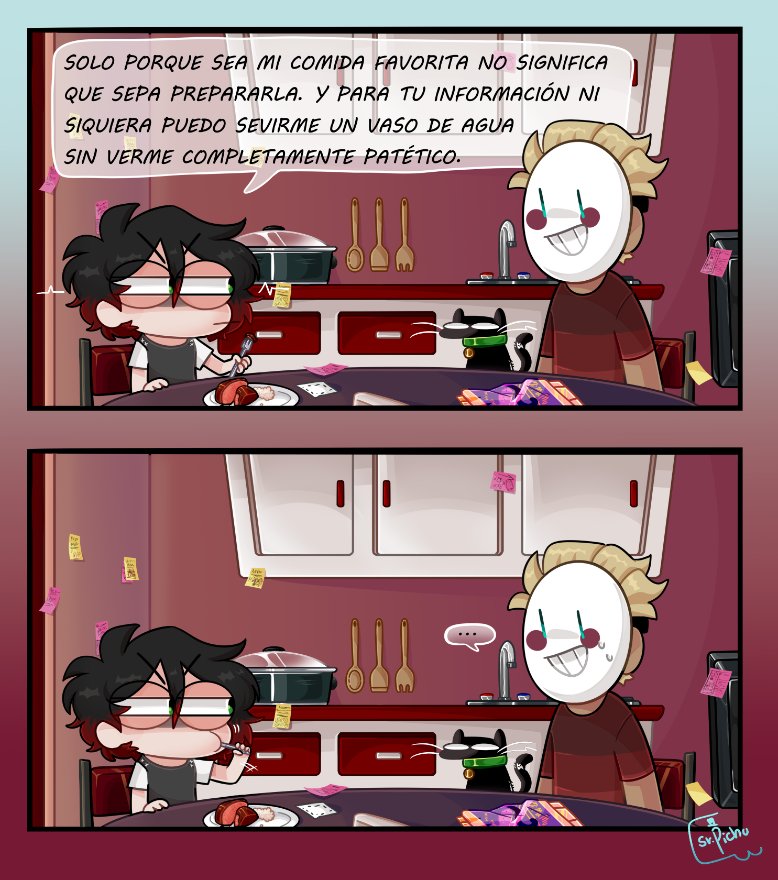 (Re-subido por error en la calidad)

💙Estamos de vuelta en forma de cómic💙

No tengo idea por qué tardé tanto en hacer este cómic (fue casi 2 semanas) pero bueh, ya lo termine y estoy feliz de no ver esto nunca más...al menos hasta que vuelva a abrir twitter en media hora🎩.