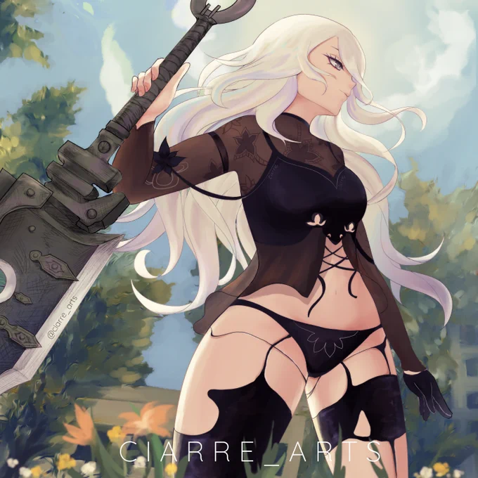the new A2 outfit gonna make me act up #NieRReincarnation 