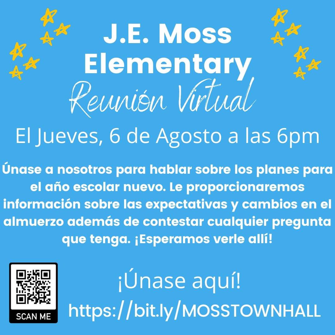 JEMossES's tweet photo. Join us as we give you information about our school and answer any questions you may have! https://t.co/iMlhIPdPdJ