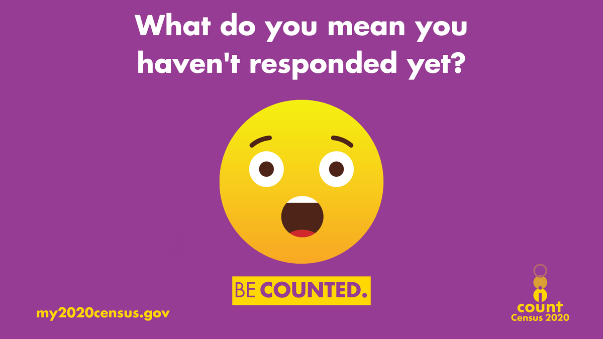 GburgMD's tweet photo. 😲 What do you mean you haven’t responded yet? Be counted now and avoid having a census taker knock on your door! 

☑️ Complete the census at https://t.co/QRYZ0q95pf 

#2020Census #EveryoneCountsMCMD #MDBeCounted #UpcountyCounts #CountDMVin https://t.co/AG5PKzfzyW