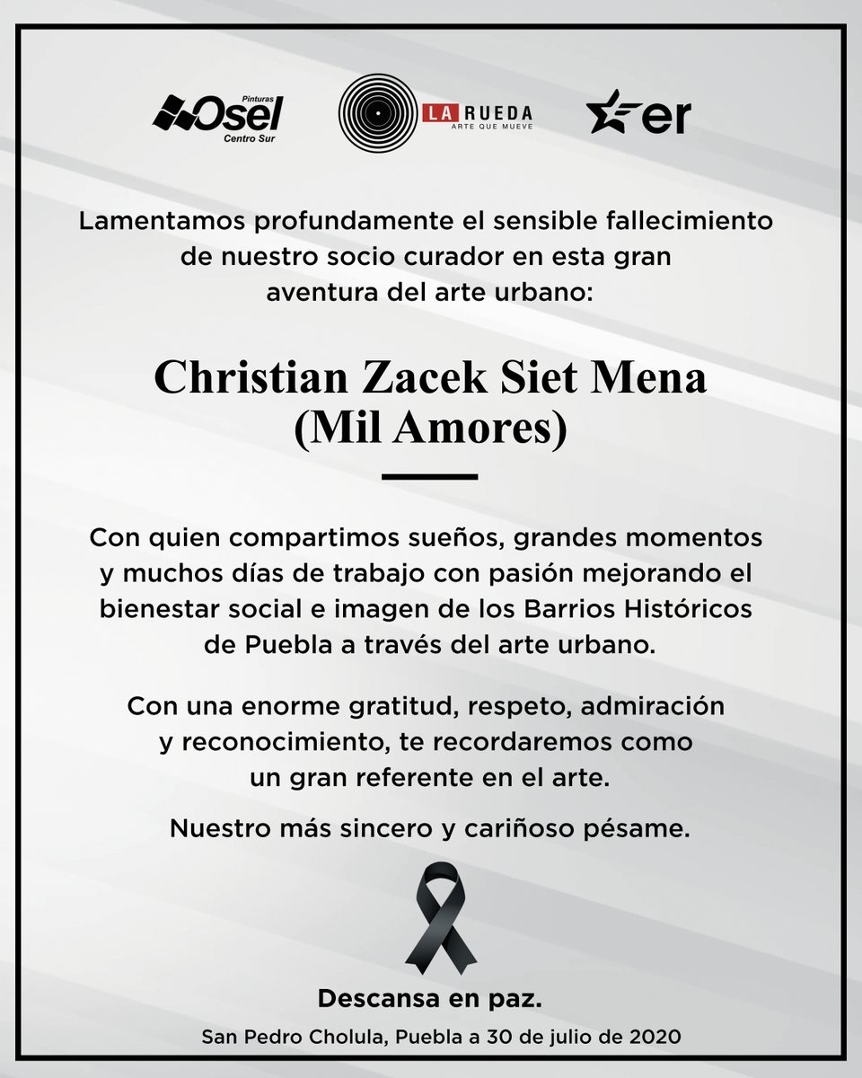 MIL gracias por toda tu dedicación. 
MIL gracias por todas tus enseñanzas.
MIL gracias por tu gran amistad durante este camino llamado vida.

Descansa en paz, amigo MIL AMORES, siempre te recordaremos. 😔🙏