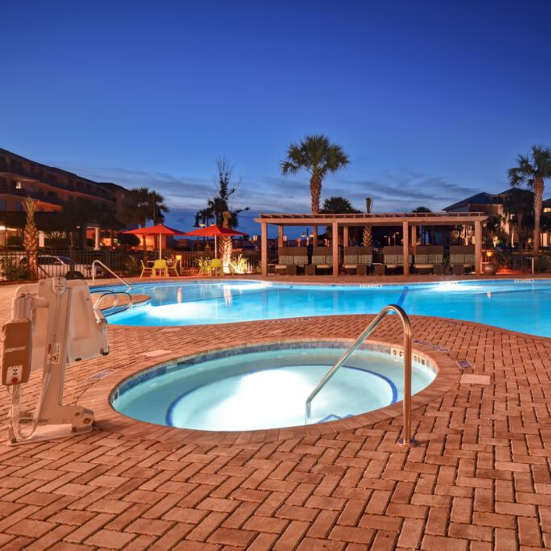 Homes2Jekyllisl's tweet image. Our lift-accessible pool is the perfect place to cool off on a hot day! Some limitations apply. Call us at 912-319-6019 to learn more and book your visit. #hotelpool #accessiblepool #swimtime