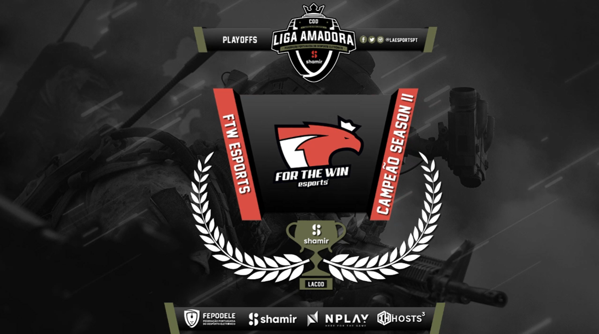 LAESPORTSPT's tweet photo. O @ftwesports é o grande vencedor da 2ª Temporada da Shamir @LAESPORTSPT by @fepodele de @CallofDuty!

Parabéns! 🥳

#LACOD https://t.co/4vNGN4PNe4