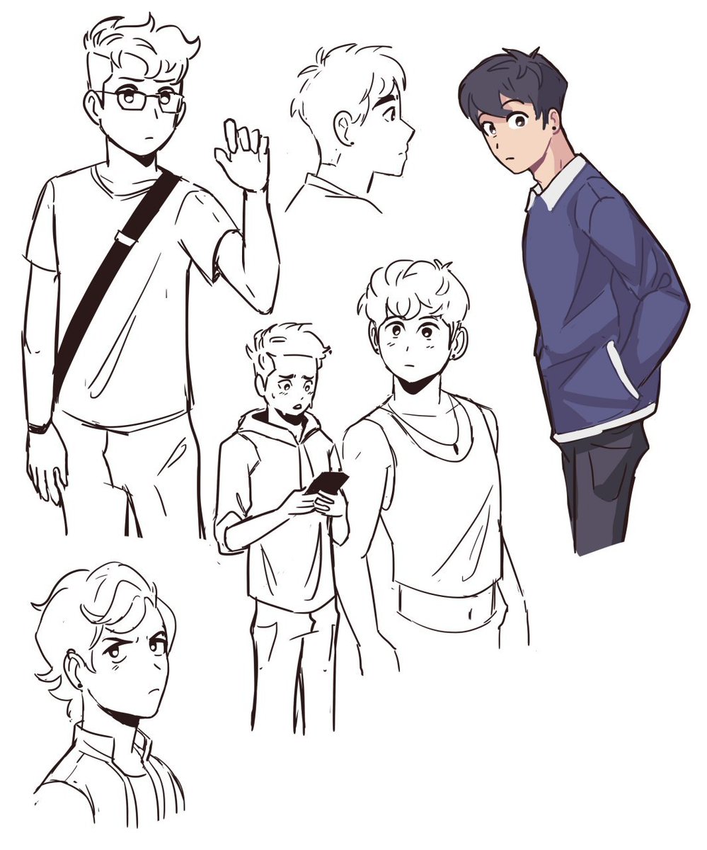 Ive been reading a lot of manwha lately and got some inspiration from the style :) 