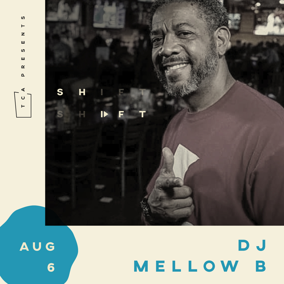 TempeArts's tweet image. Have you heard? #SHFT is TCA's new virtual concert series. 
On Thursday, August 6, join us on Facebook LIVE for local favorite @DjMellowB His curated R&amp;amp;B, soul, hip-hop, and old school tunes will get the whole family swaying.