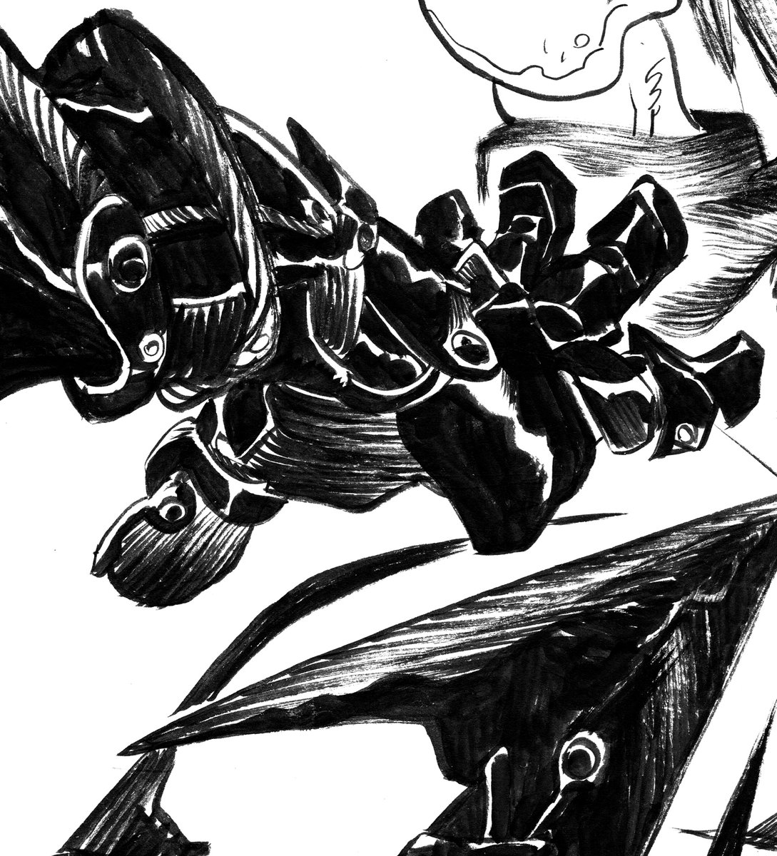 Inky details from CODA's cover art to issue 6! 
#ink #coda #fantasy #comics @boomstudios 