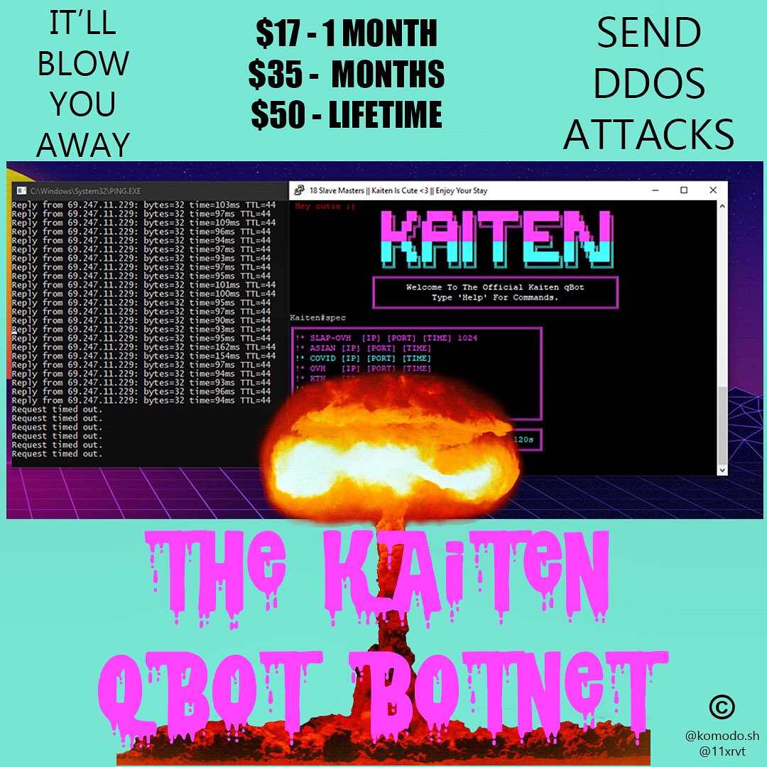 J23ZFGI's tweet photo. #botnet #ddosattack #botnetspots #botnets #ps3 #ddosattacks #botnetspotsforsale #botnetforsale #ddosattack #cybercrime #darknet #botnetsetup #cybersecurity #botnets #botnetmirai #perlscript #botnetforsale #htmlcoding #codinglife #ddospanel #codingsetup #coding #programming https://t.co/9fbHYnYIxU