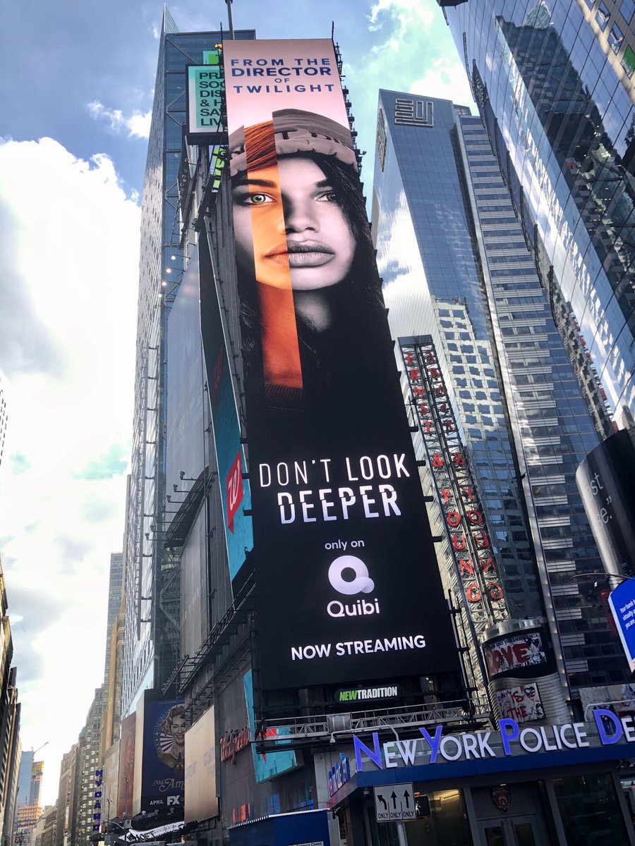 So... this happened. Our show! In actual Times Square! (Thank you @YdaniaOgando for the photo!) #DontLookDeeper