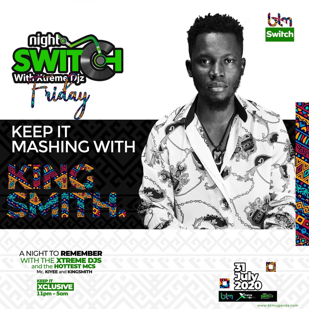 BTMTelevision's tweet photo. #BTMNightSwitch๐ฅ๐ฅ Firing up your weekend just the way you like it....๐๐ฝ๐๐พ
Where are you watching BTM TV from?๐ https://t.co/Z5KwTeJg6F