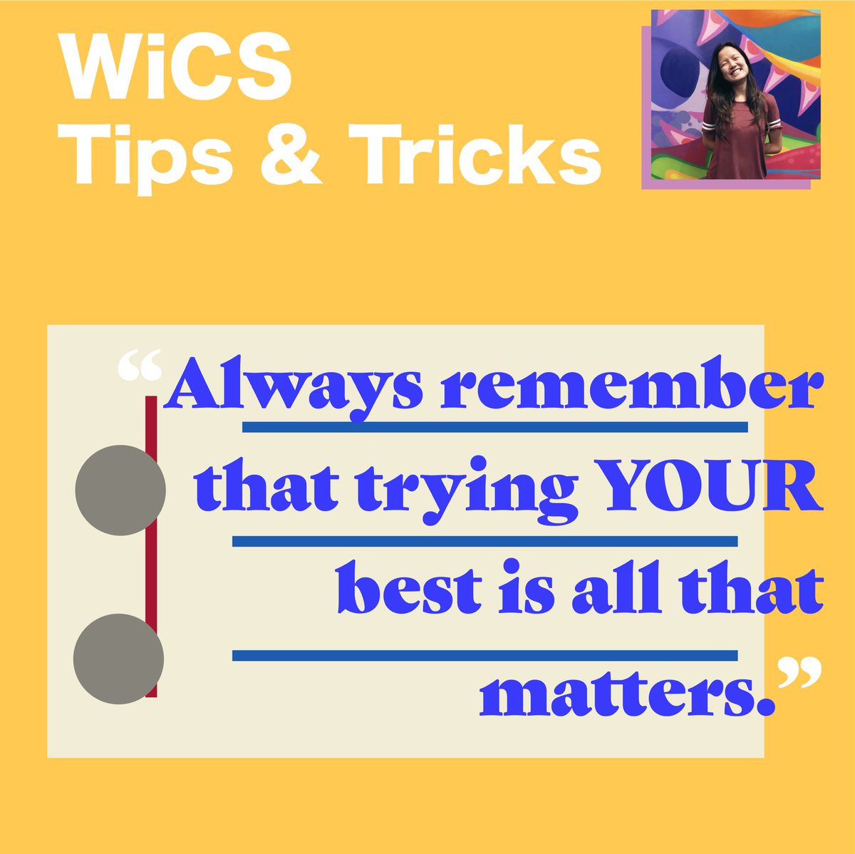 Enjoy a tip from our Co-President, Rachel! #womenincs #harvardwics