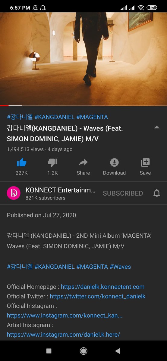 winklejh's tweet image. √ kang daniel - waves (200731) #StreamWaves @konnect_danielk youtu.be/SlNTVljJf3g