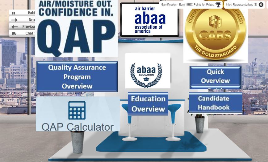 IIBEC2020's tweet photo. #IIBECCTS Featured Exhibitor:ABAA. The mission of the Air Barrier Association of America is: “To work together with our membership, industry, and trade to be the recognized voice for Air Barrier knowledge.” #tradeshow https://t.co/iAaI6Wx95s @ABAA_AirBarrier https://t.co/CVzBGUbXAM
