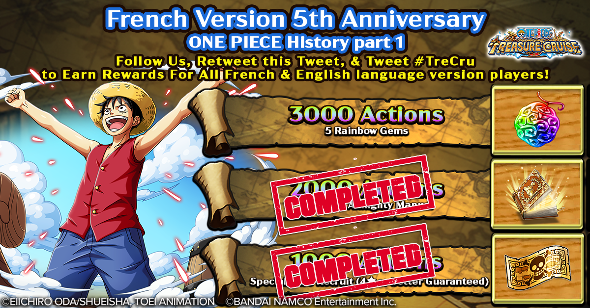 ONE PIECE Treasure Cruise tweet media