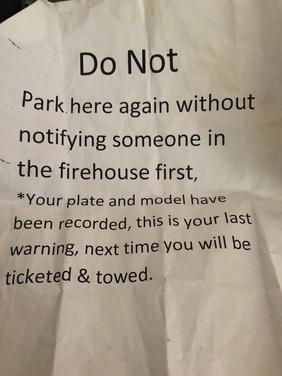 rgeorge907's tweet photo. Hi @FDNY #Engine226 #firefighters on State St...came outside on my way to work and found this on my car. Did you make your own rules? My permit grants me access to park anywhere except a hydrant or Amb bay. #ERNURSE #FirstResponders https://t.co/fT0qIAx8dp