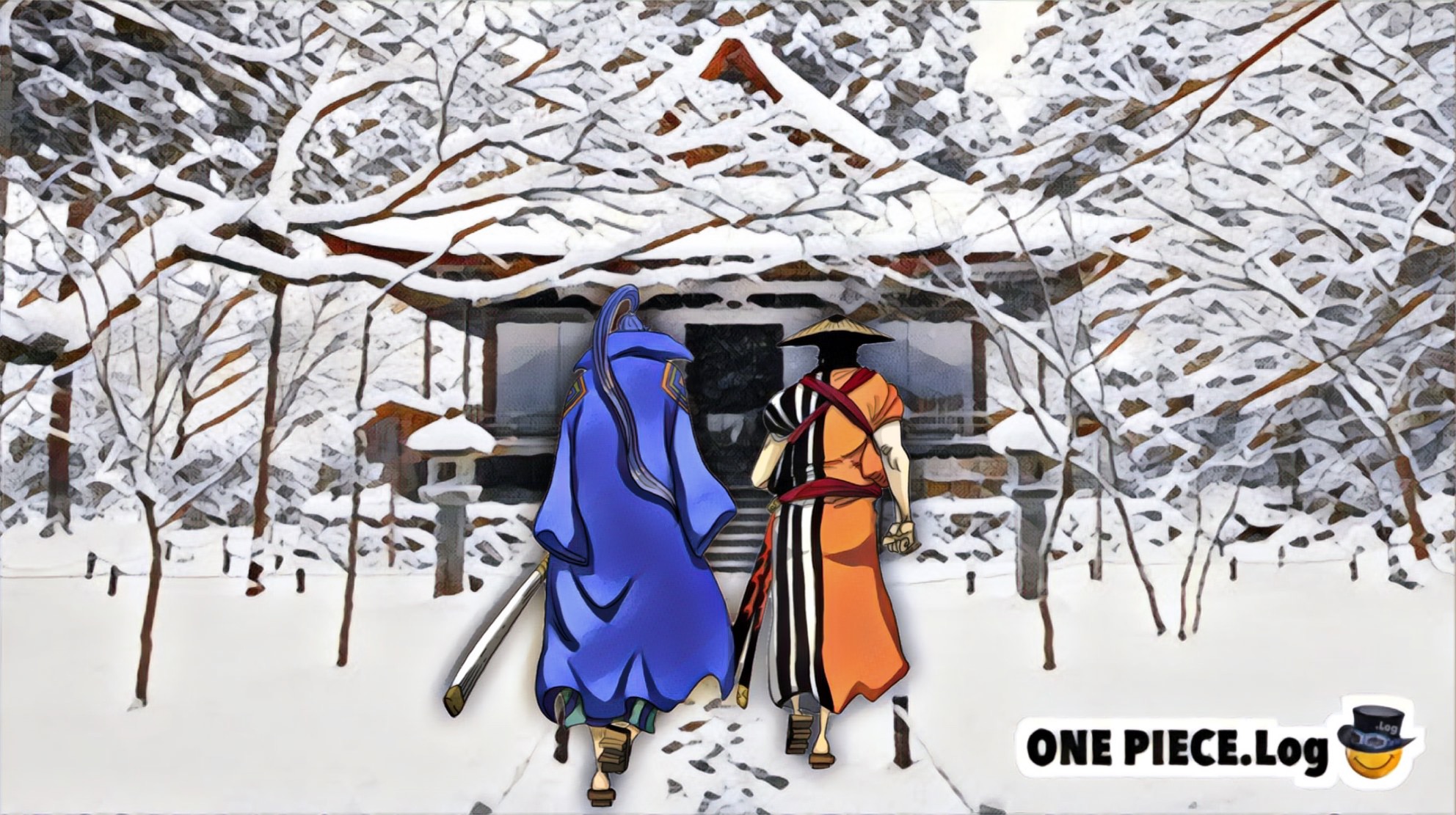 Log ワンピース考察 昨日描いた錦傳のイラストを 雪の背景と合わせてみました 決戦に赴く男達の背中はカッコいい T Co Ejwdhqy1nv Twitter
