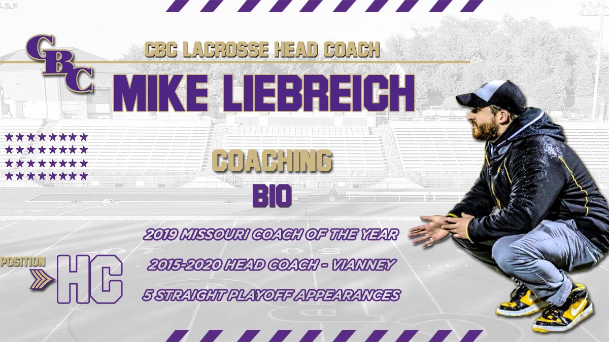 The CBC Lacrosse program is thrilled to welcome Mike Liebreich as our next Head Coach. Mike brings a wealth of experience and coaching knowledge to the program. Join us in welcoming Coach Liebreich to the CBC community. #CBCLacrosse #RollBub