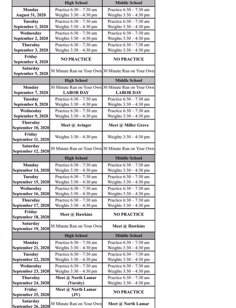 ND_Boosters's tweet photo. XC 2020 Practice schedule posted! https://t.co/0wEnxbhGxl