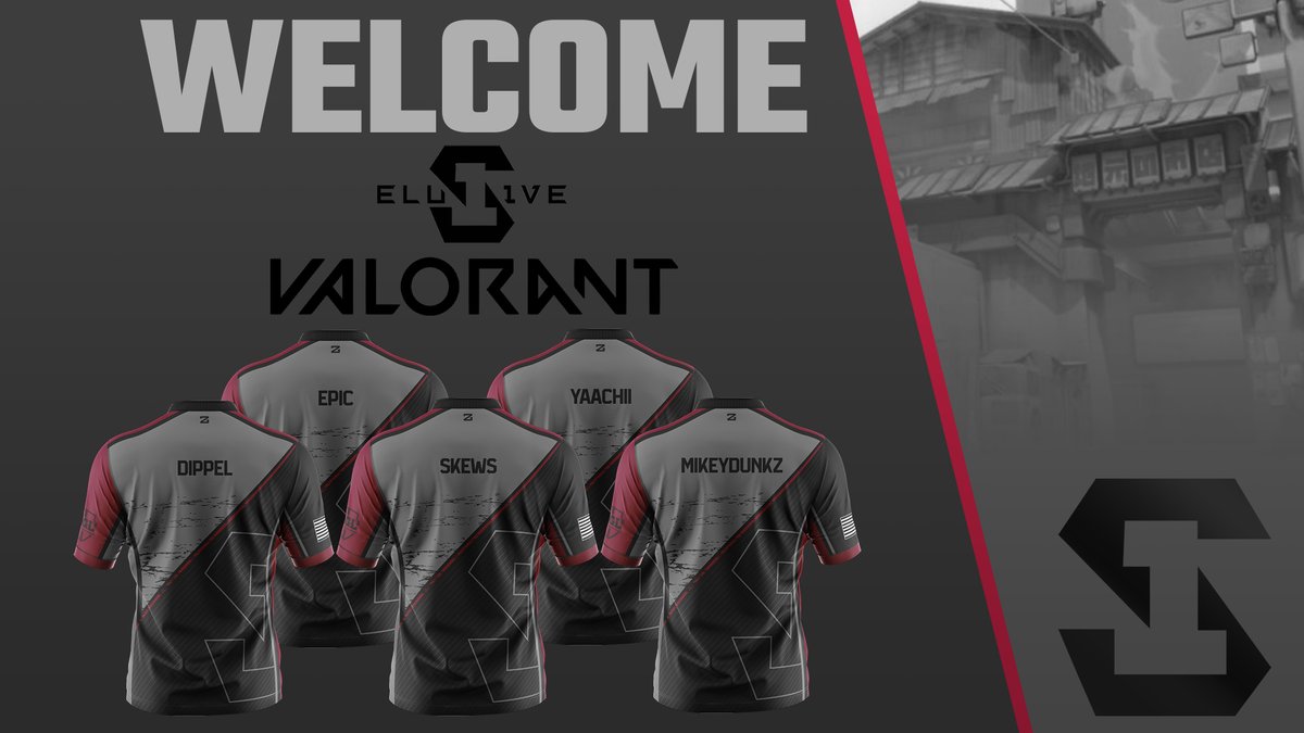 We are excited to announce our Valorant roster! Please give a warm Elus1ve welcome to <a href="/NotJustEpic/">Jake Laumann</a> <a href="/RichardStoraIII/">skews</a> @itsyaachii @Dippel618 <a href="/MikeyDunkz/">Mikey</a> 
#stayelus1ve #VALORANT