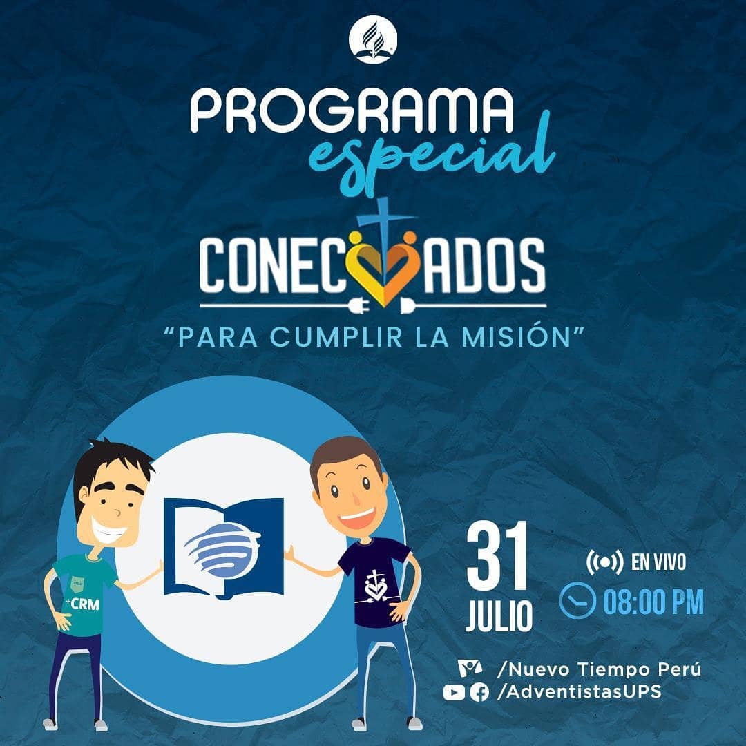 marlon_mamani's tweet photo. Desde este viernes 31 y sábado 01 no te pierdas una programación especial dedicada a la Comunión, Relación y Misión. Participa y comparte!

#ConectadosConElDiscipulado en el #DMNeshuya con la #ESAdv @HeyssenCordero @Pr_JavierTorres https://t.co/hb9QUdKM7l