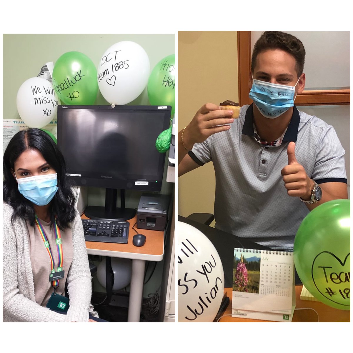 DonaGallo_TD's tweet photo. Wishing Heymil all the best as she starts @3022 as MCE! You will be awesome!  Also wishing Julian all the best as he starts his new adventure! Thank you for your contributions @ Br.1885. We will miss you both ! @NHenriques_TD https://t.co/5H4MnIm5sH