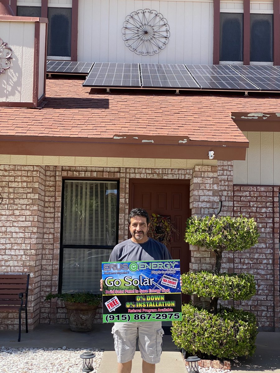 Erus_Energy's tweet photo. This homeowner is ready for another summer month of lots of heat because he will be saving money instead of paying huge a huge bill to his electric company.

He'll be ready for next summer too...and the one after that...and the one after that...etc.

Are you? https://t.co/ELsEL73IIo