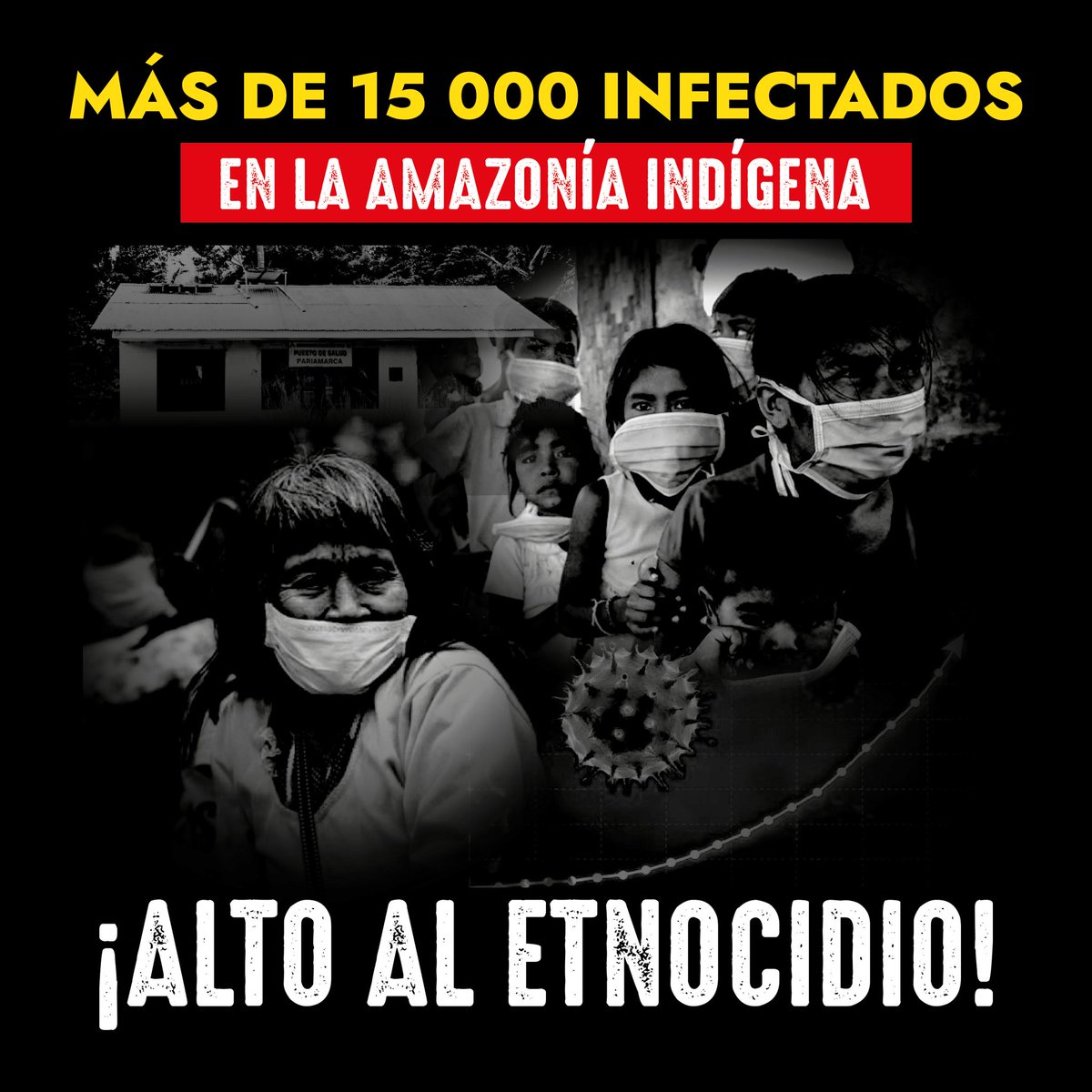 AngieCueva12's tweet photo. ¡Atención urgente a las demandas justas de los pueblos de la Amazonía indígena!
@MartinVizcarraC
@presidenciaperu
@pcmperu
#AltoAlEtnocidio
#EmergenciaIndígena https://t.co/idJJLXBPUs