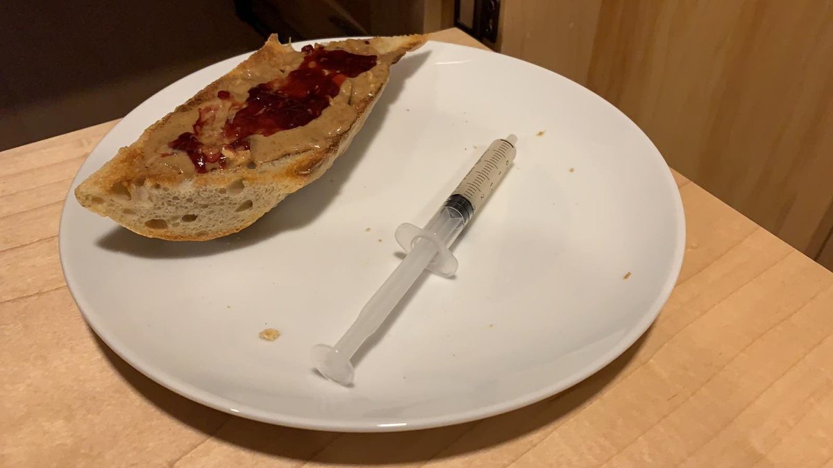 Gooner_Finch's tweet photo. @ameliaboone A friend is in a pilot study right now to attempt the same thing. He’s upping a weekly dose of tree nut syrum and is doing well so far. https://t.co/BAHHLD0z1i