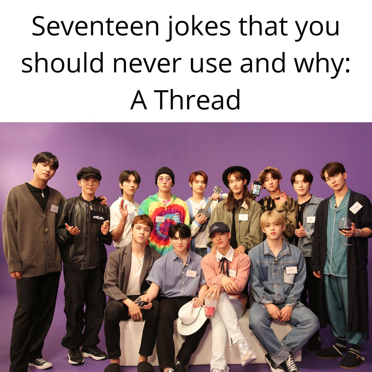Seventeen jokes that you should never use and why: A Thread