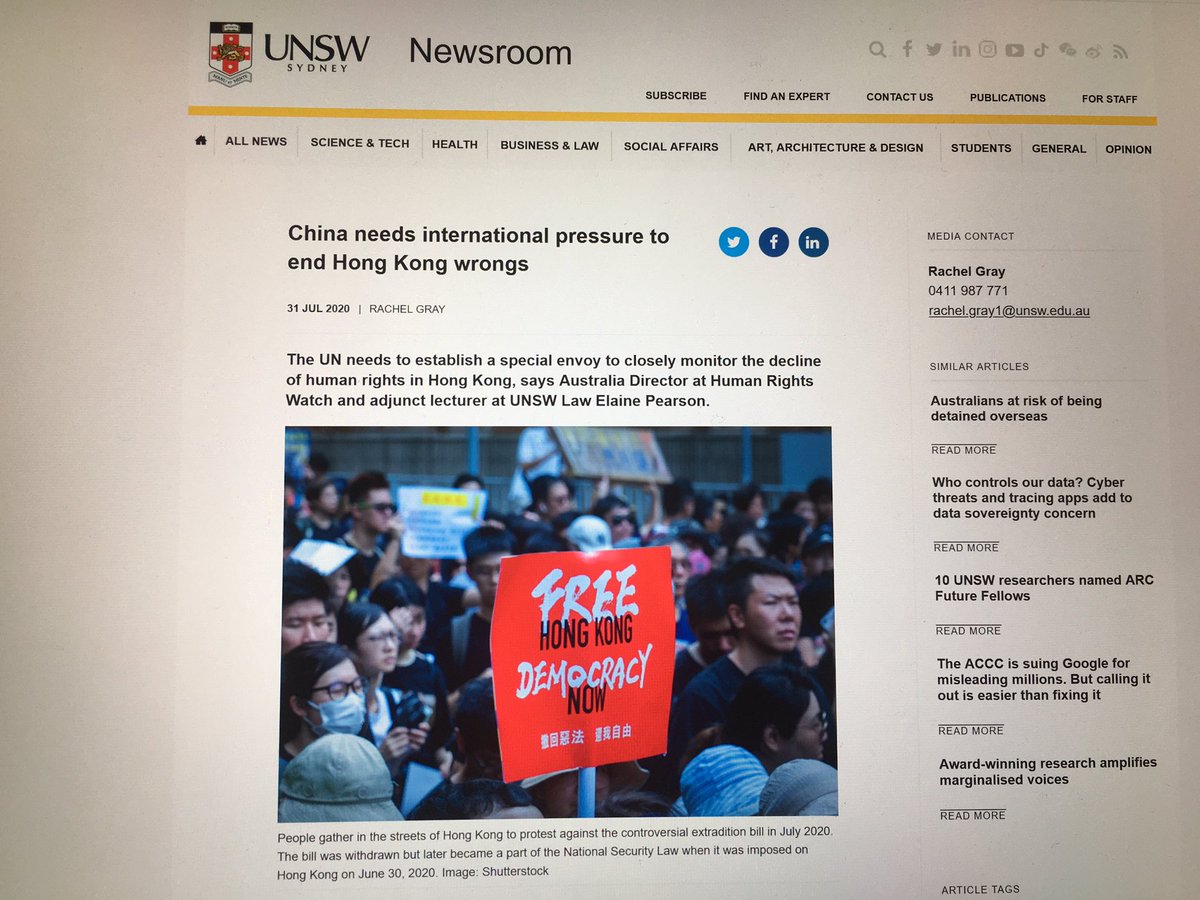Now the whole article has been deleted from  @UNSW website.I was able to have access to it about 30mins ago！here is the link： https://newsroom.unsw.edu.au/news/general/china-needs-international-pressure-end-hong-kong-wrongs