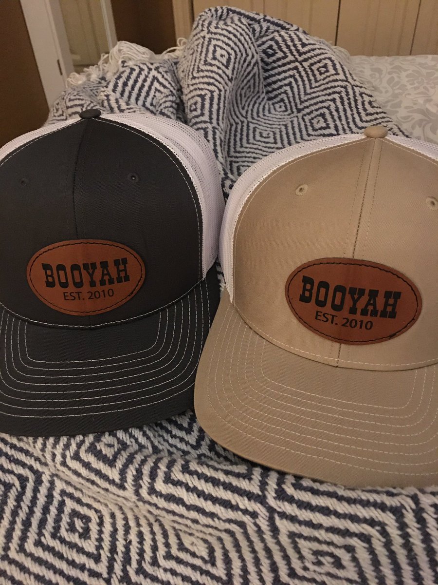 CoachMNewby's tweet photo. Big shout out to @DTSine for the awesome hats! Hit him up if you want to add a little more BOOYAH to your hat game for this upcoming season! #thatsaBOOYAH #hatgameonpoint https://t.co/GqzWjmckEF