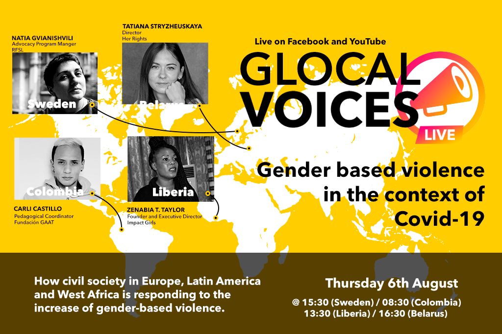 ForumCivLAC's tweet image. 🎙 Next week Thursday 6th 🎙

The second @Forumciv #GlocalVoices webinar, this time we talk about Gender-based violence in different regions of the world 🇨🇴🇸🇪🇱🇷🇧🇾
✊ Join us!