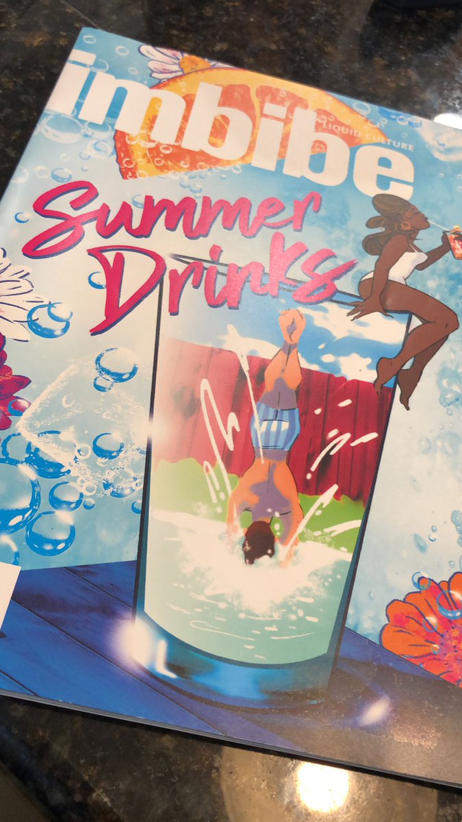 KuhnKen's tweet image. Finishing off the week with my favorite magazine! The raspberry syrup drinks from The Berry Patch look delicious! #liquidculture @imbibe