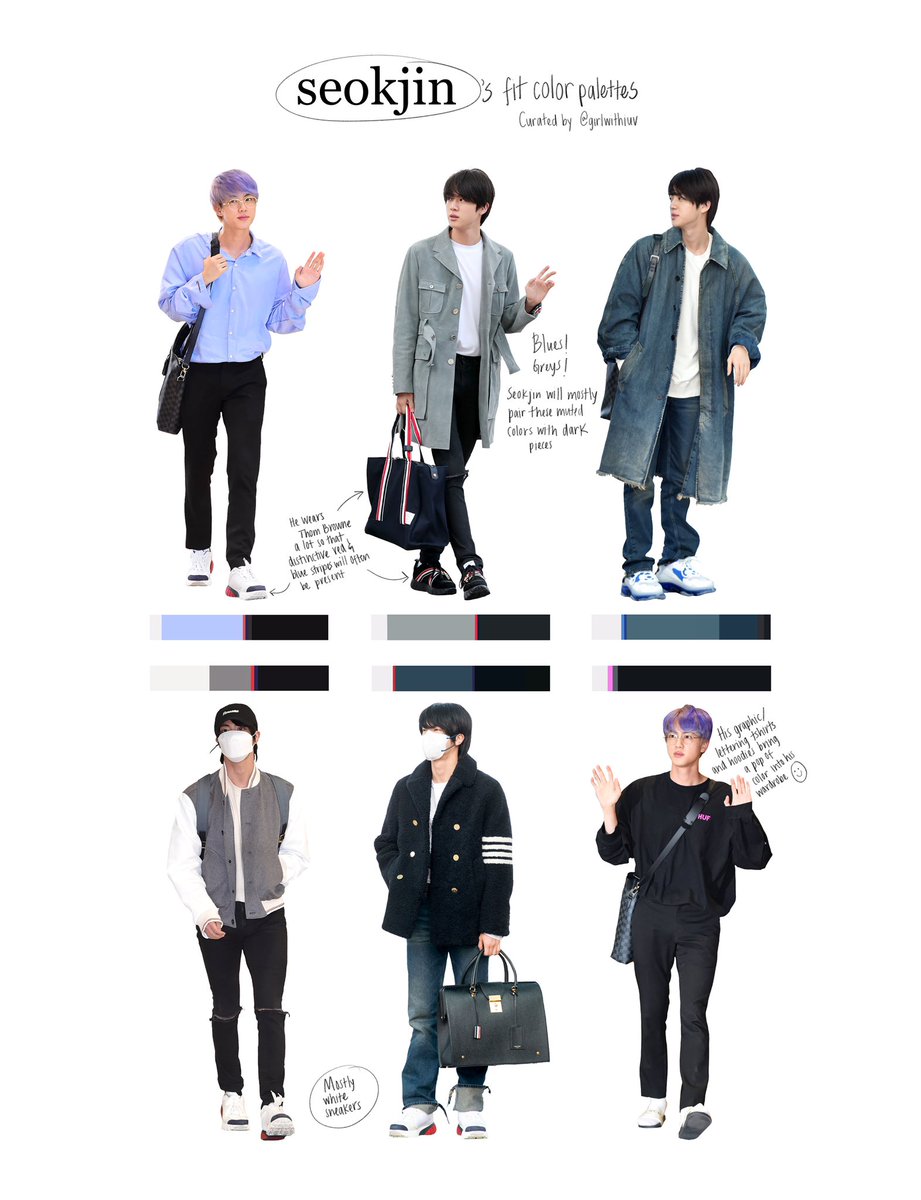 a style guide to  @BTS_twt:color edition(4/7)